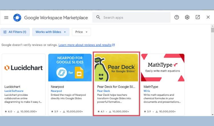 Tutorial Menginstal Pear Deck Extension for Google Slide